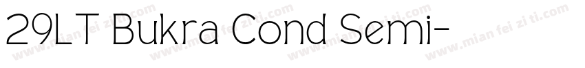 29LT Bukra Cond Semi字体转换